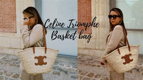 celine medium basket bag|Celine wicker bag.